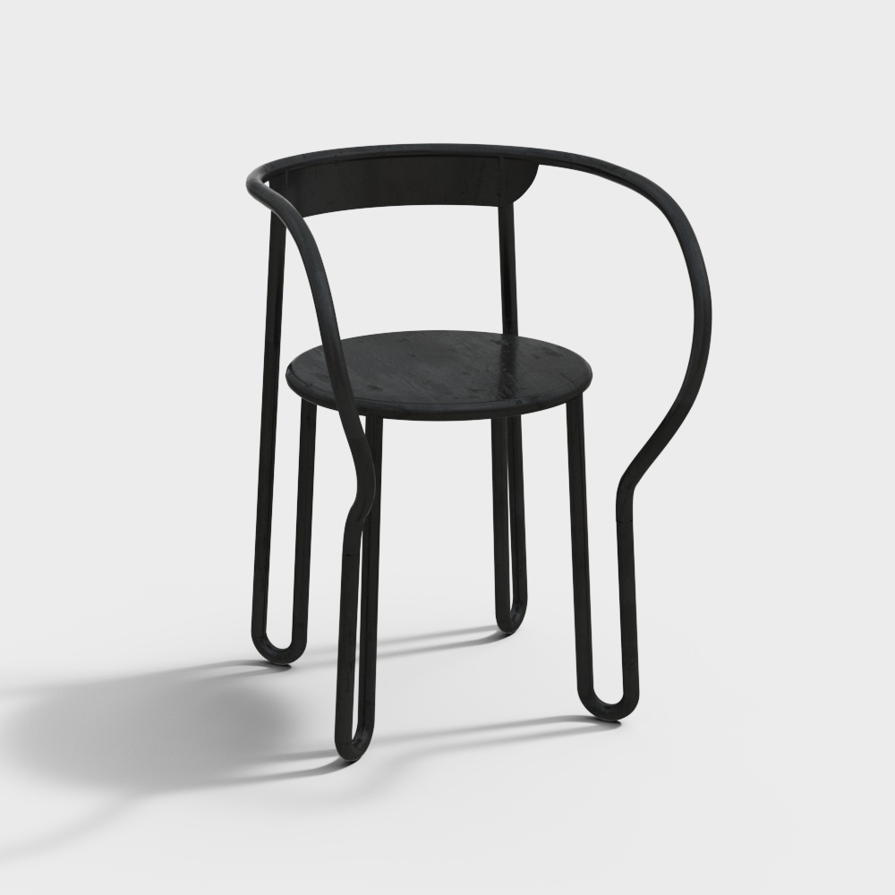 Huggy Aluminum armchair Maiori_Dining chair