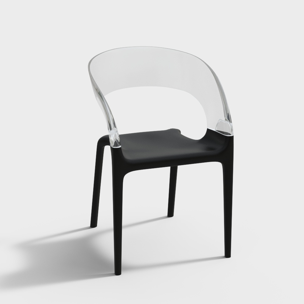 Driade Chair Ring + Table App_Single chair3D模型