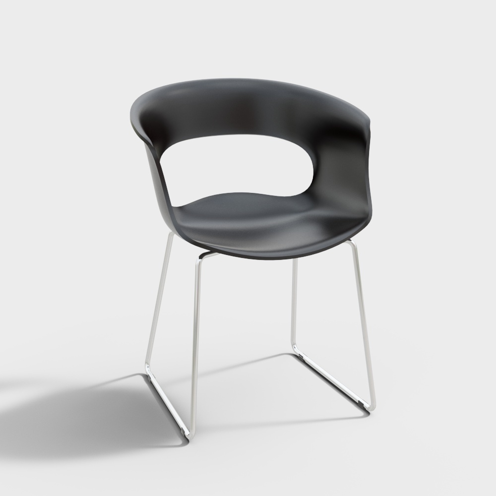 Dining chair black_229613D模型