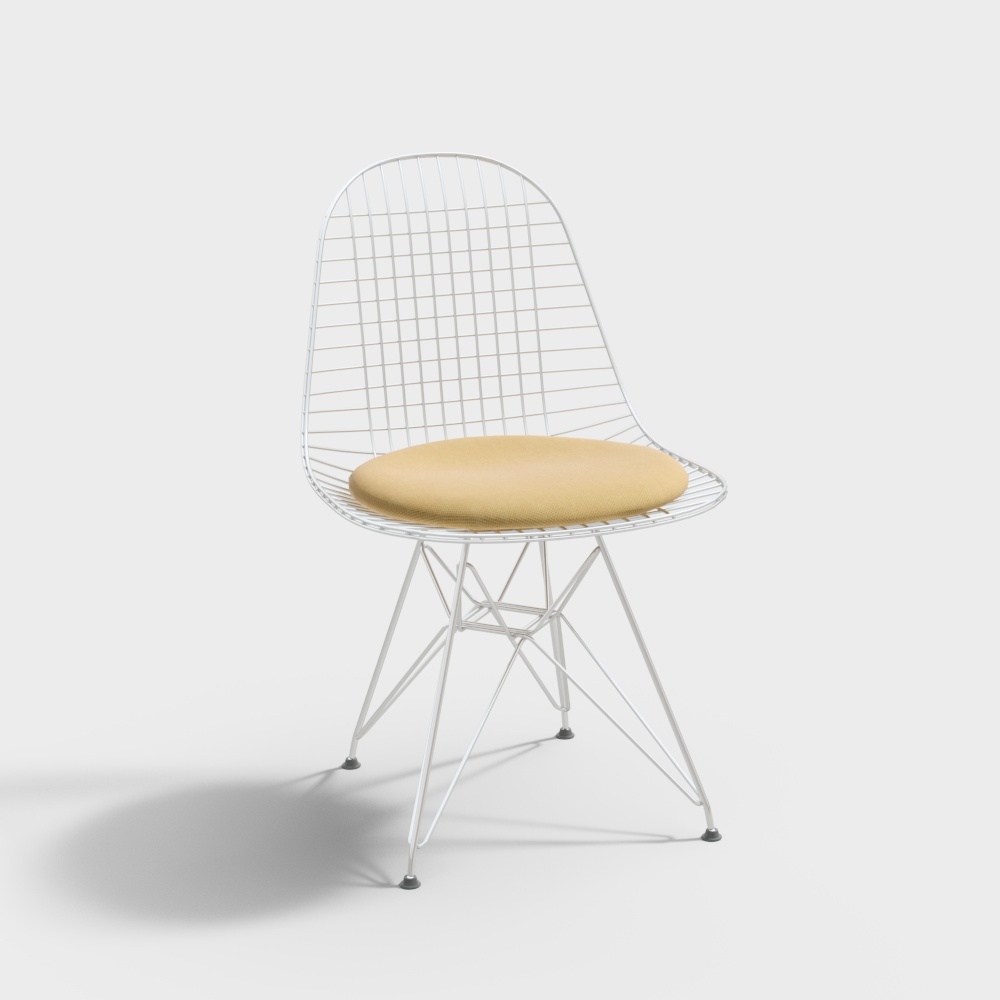 Office chair-Yellow-休闲椅