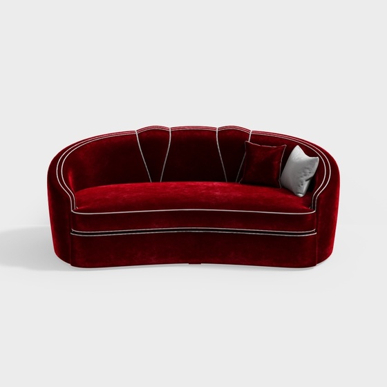 Modern Art Deco Luxury Seats & Sofas,Loveseats,Loveseats,Red