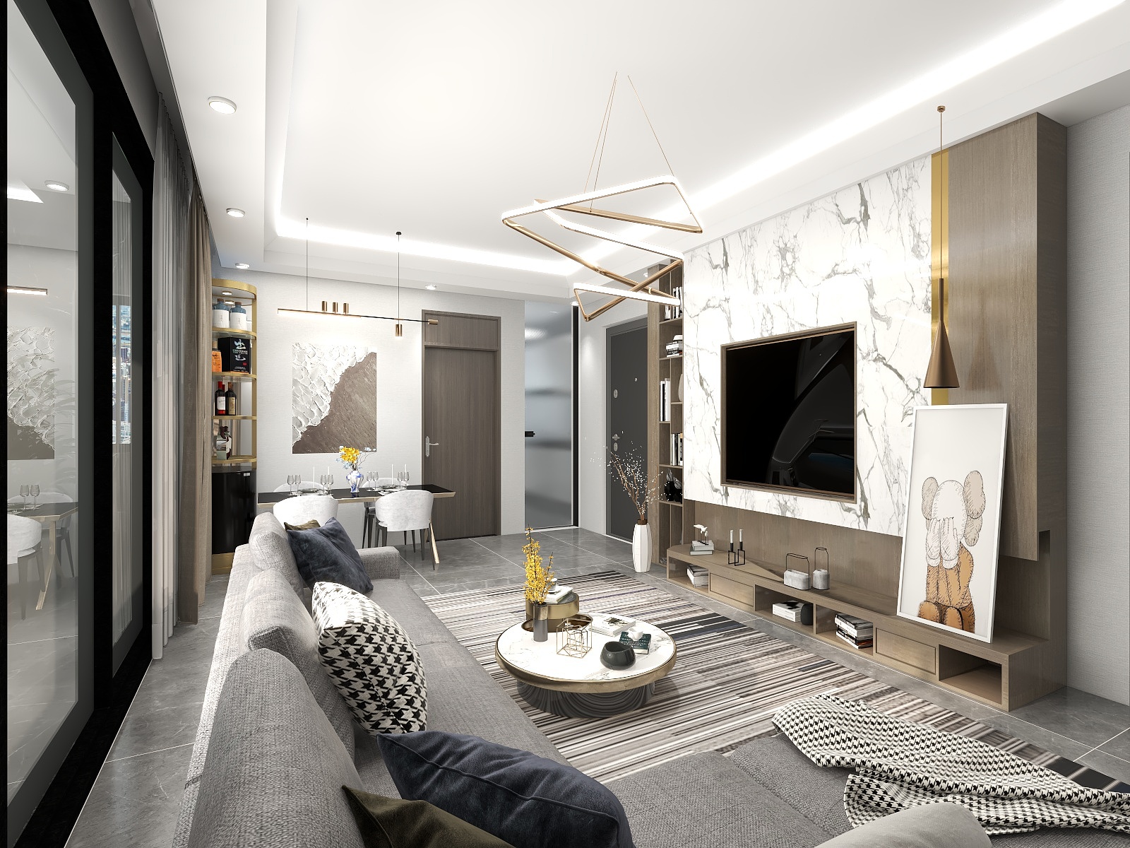 金澜阿超-瑞和园89.50㎡B户型3室2厅1卫-装修设计方案