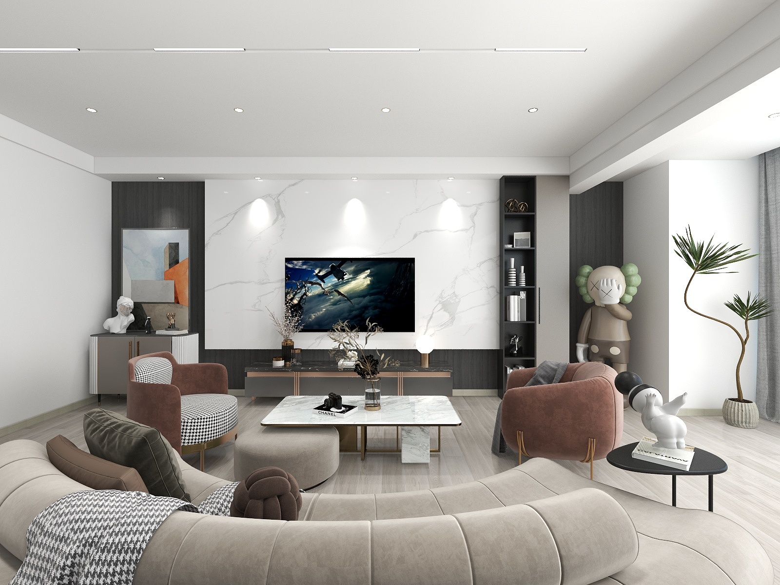 设计师星星stella-滨河府23-1-502现代-装修设计方案