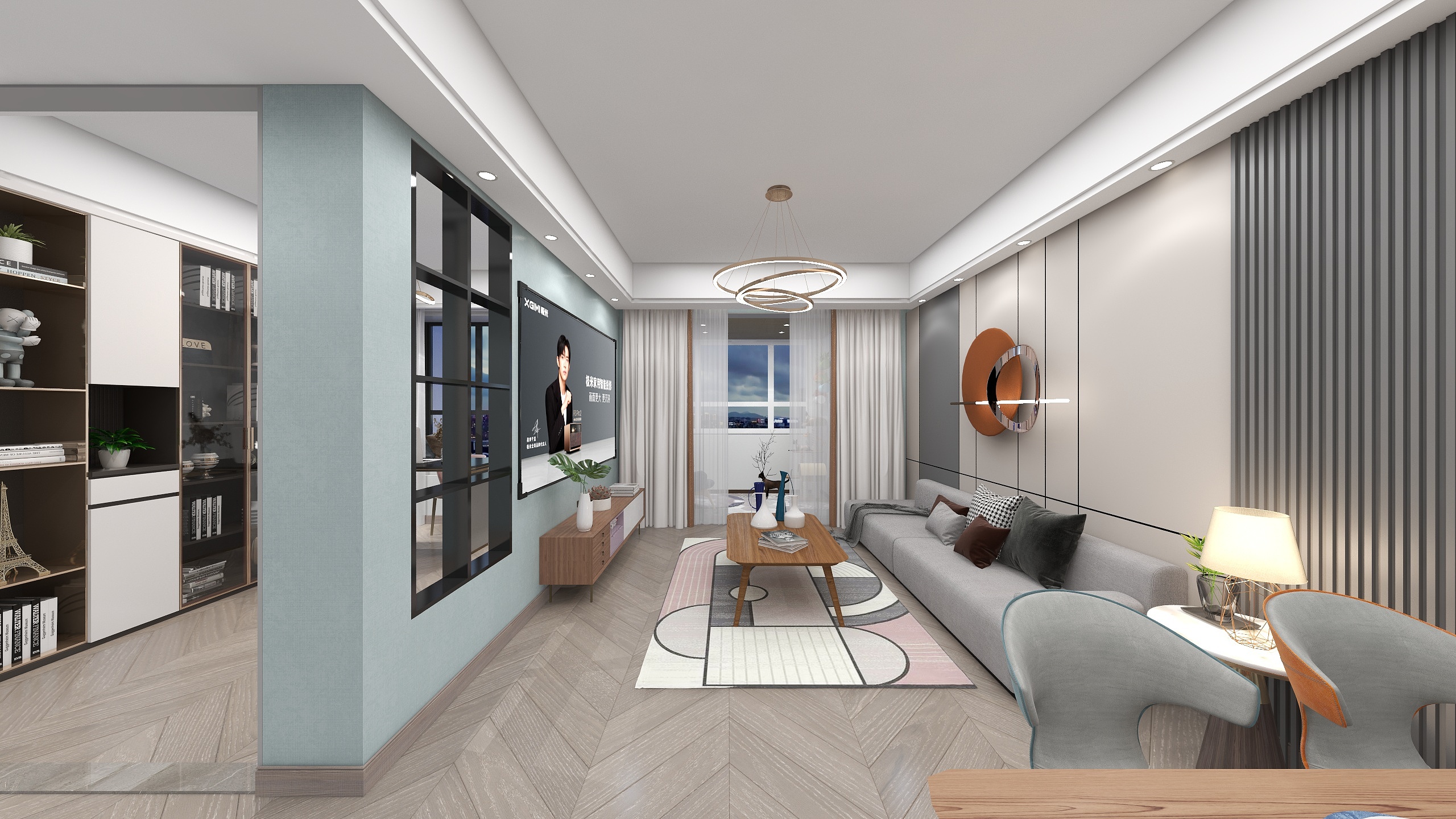 赵莉娜设计-德信海德公园83.00㎡北欧风-装修设计方案