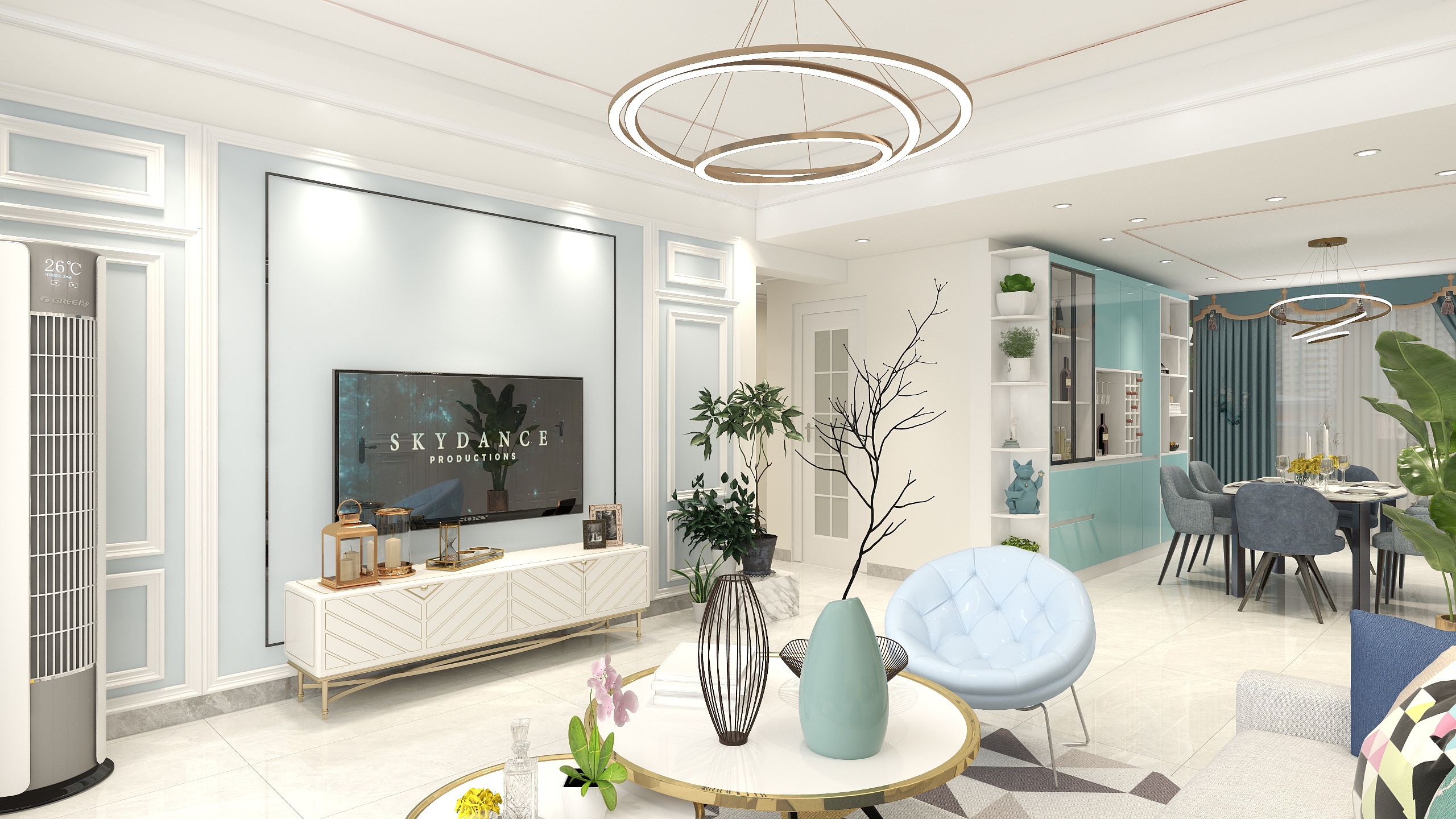 谭一杰-曾总轻奢-装修设计方案