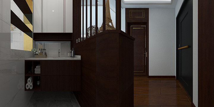 欧派板材整屋定制-富豪花园-装修设计方案