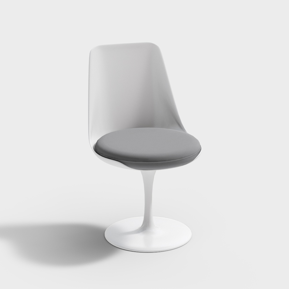 bar   chair  white3D模型