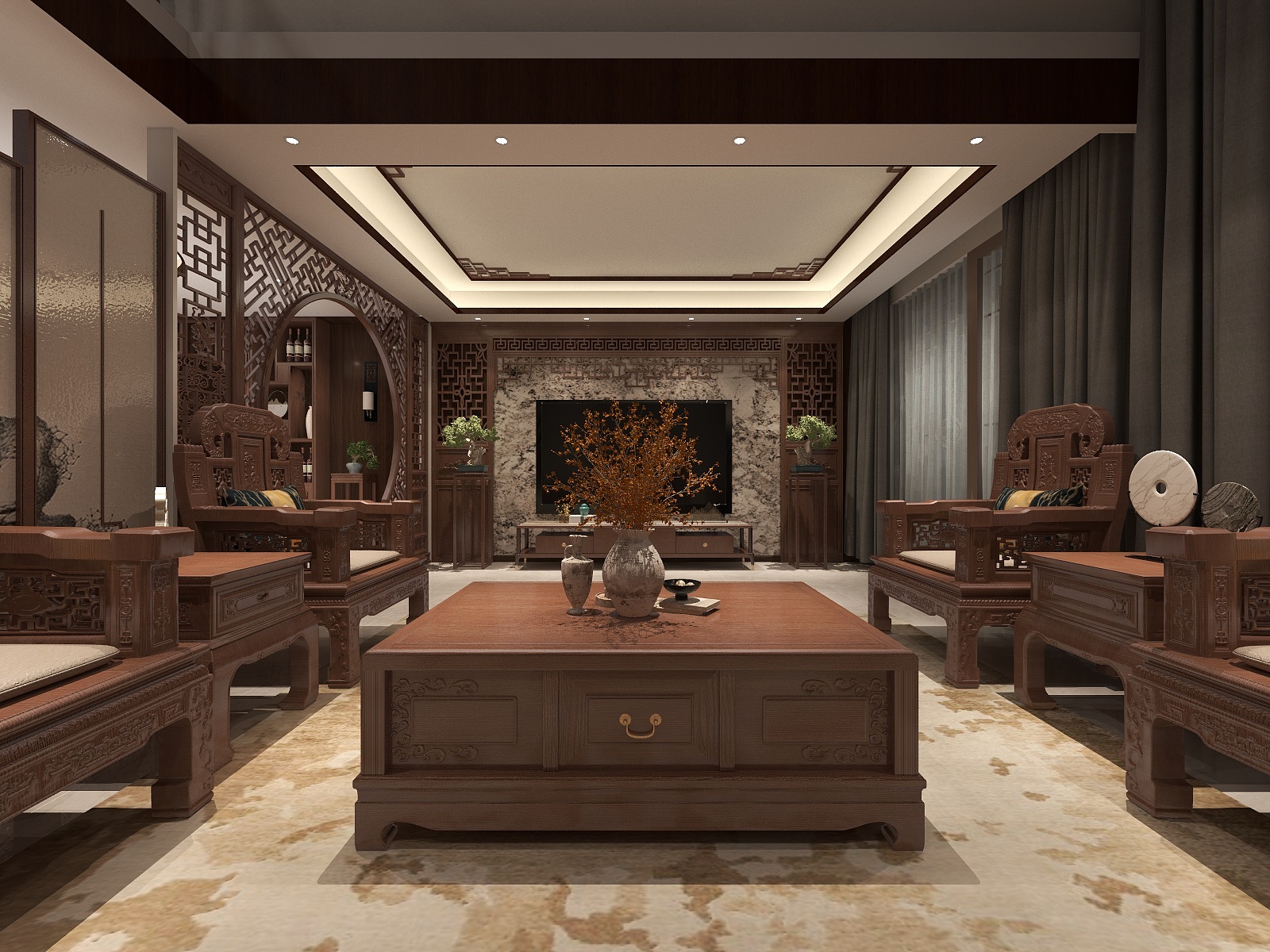 居阳设计张印-南湖上院.dwg-装修设计方案