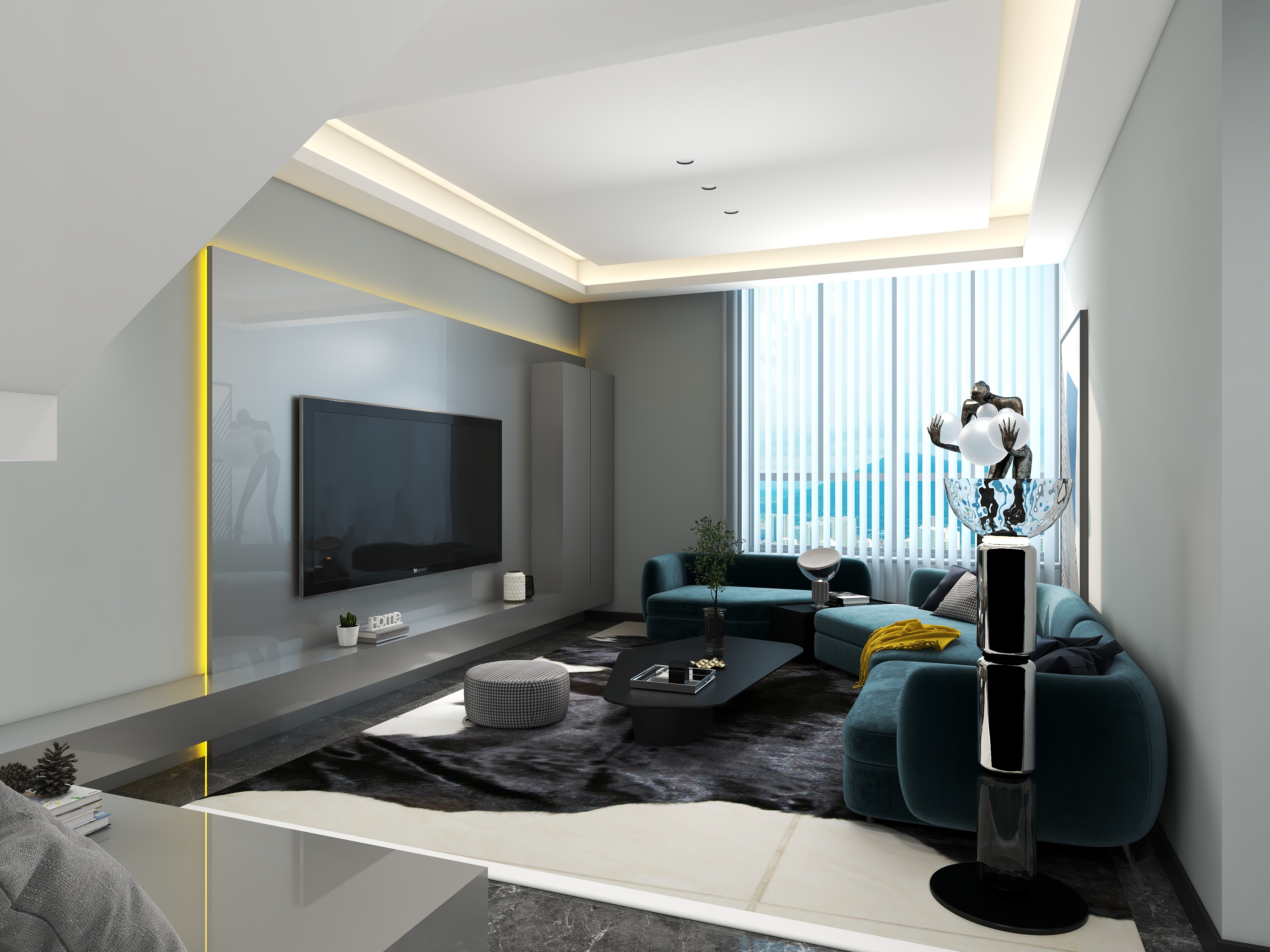 ChasinShen-现代丨复式二层-装修设计方案