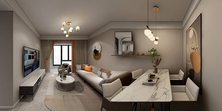 设计段工-斌峰当代府88.dwg-装修设计方案