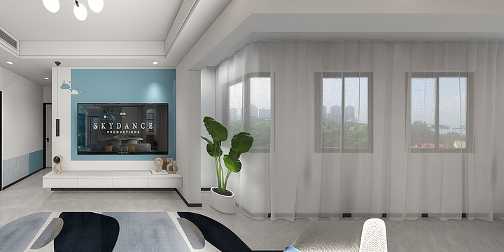 蒋真的-瑞和园89.50㎡B户型3室2厅1卫-装修设计方案