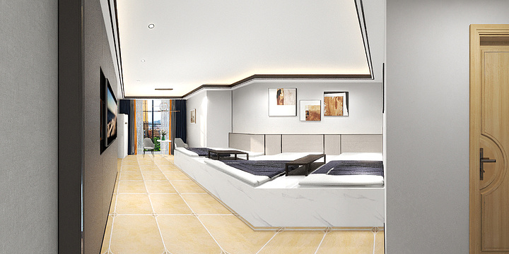 颢程装饰有限公司-绥阳千鸿足道811-装修设计方案