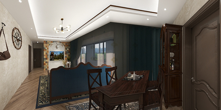 A0金穗全屋定制郑英豪-瑞和园89.50㎡B户型3室2厅1卫-装修设计方案