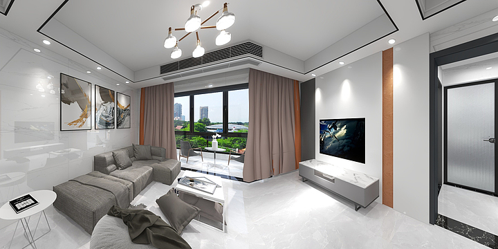 李传辉-桃李郡效果图.dwg-装修设计方案