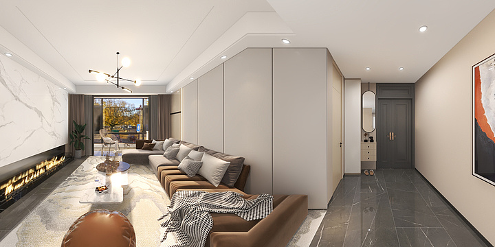 東宅正设计-生苑湖景140㎡现代简约-装修设计方案