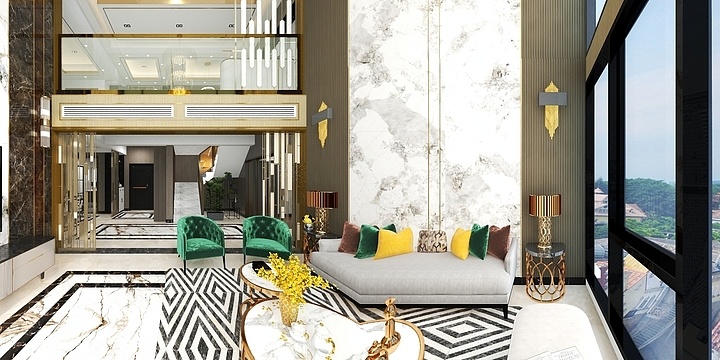 册亨雷士照明-161平方2层轻奢风别墅户型-装修设计方案