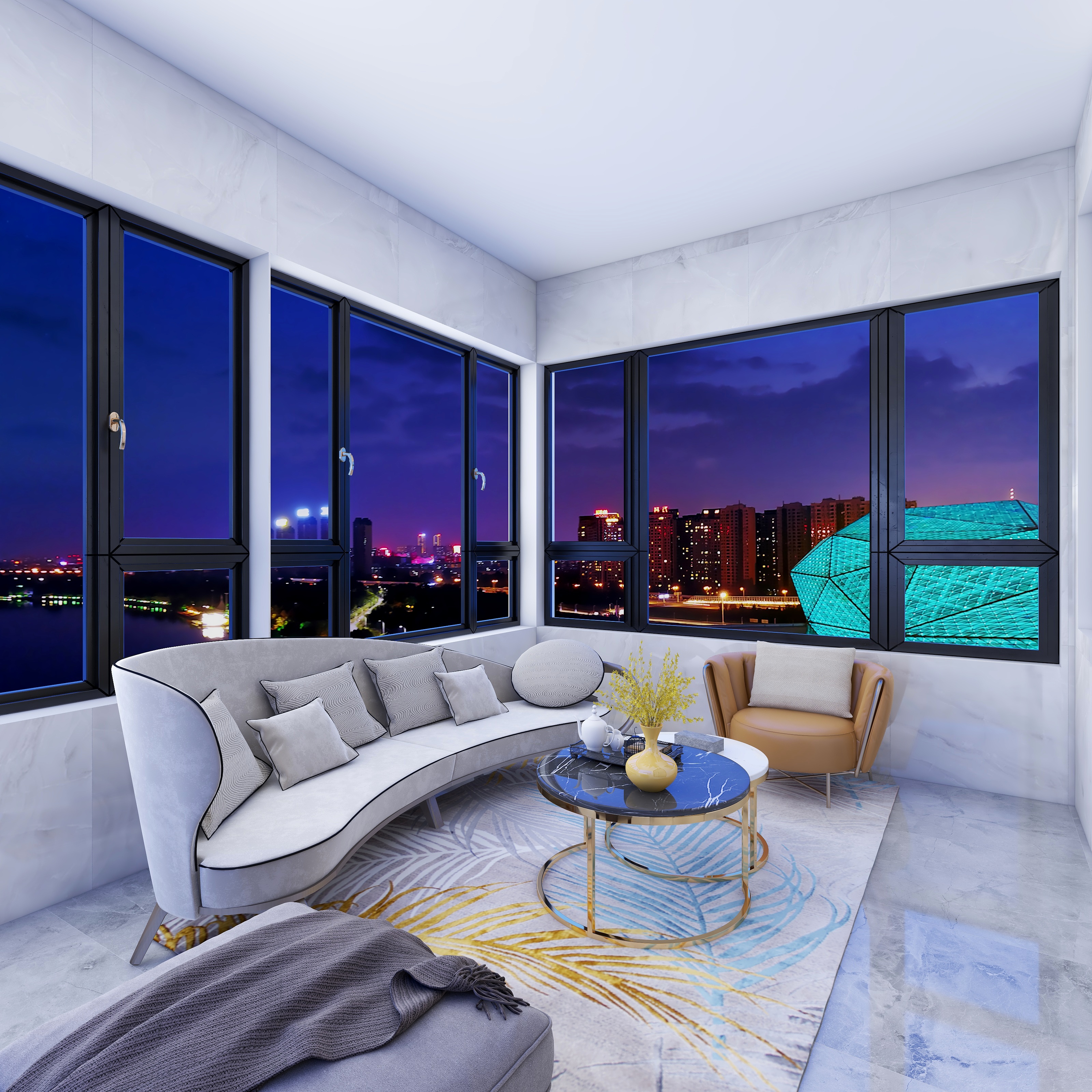 精品设计师zhh-《轻奢风》450平方自建房TG-装修设计方案