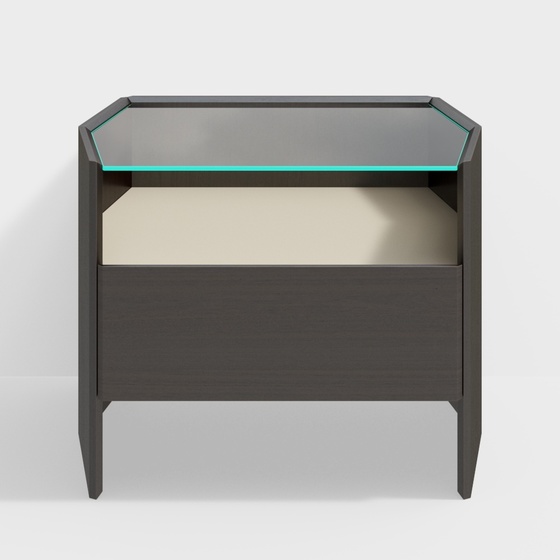 Art Moderne Minimalist Contemporary Modern Nightstands,Earth color