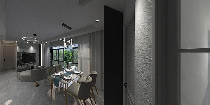 大寺能亮-瑞和园89.50㎡B户型3室2厅1卫-装修设计方案