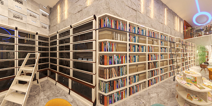 民宿设计阿东-后疫情图书馆-效果图-副本-装修设计方案