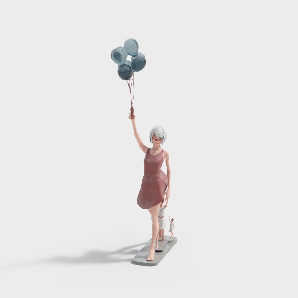 美少女战士雕塑
