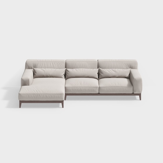 Modern Minimalist Contemporary Sectional Sofas,Seats & Sofas,White