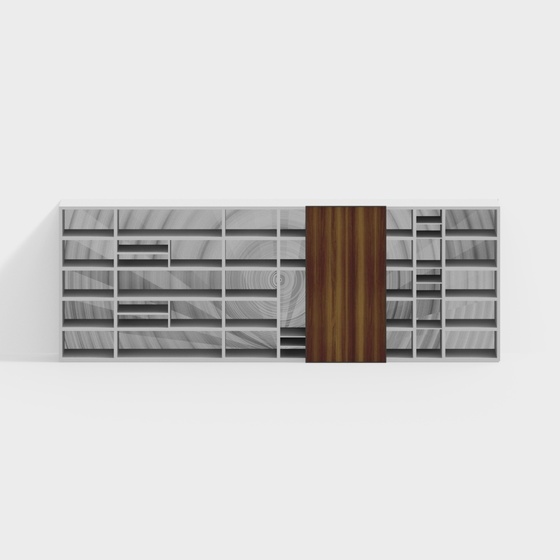 Modern Art Moderne Minimalist Bookcases,Bookcases,Earth color