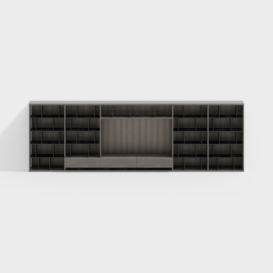 Modern Art Moderne Minimalist Bookcases,Bookcases,Black
