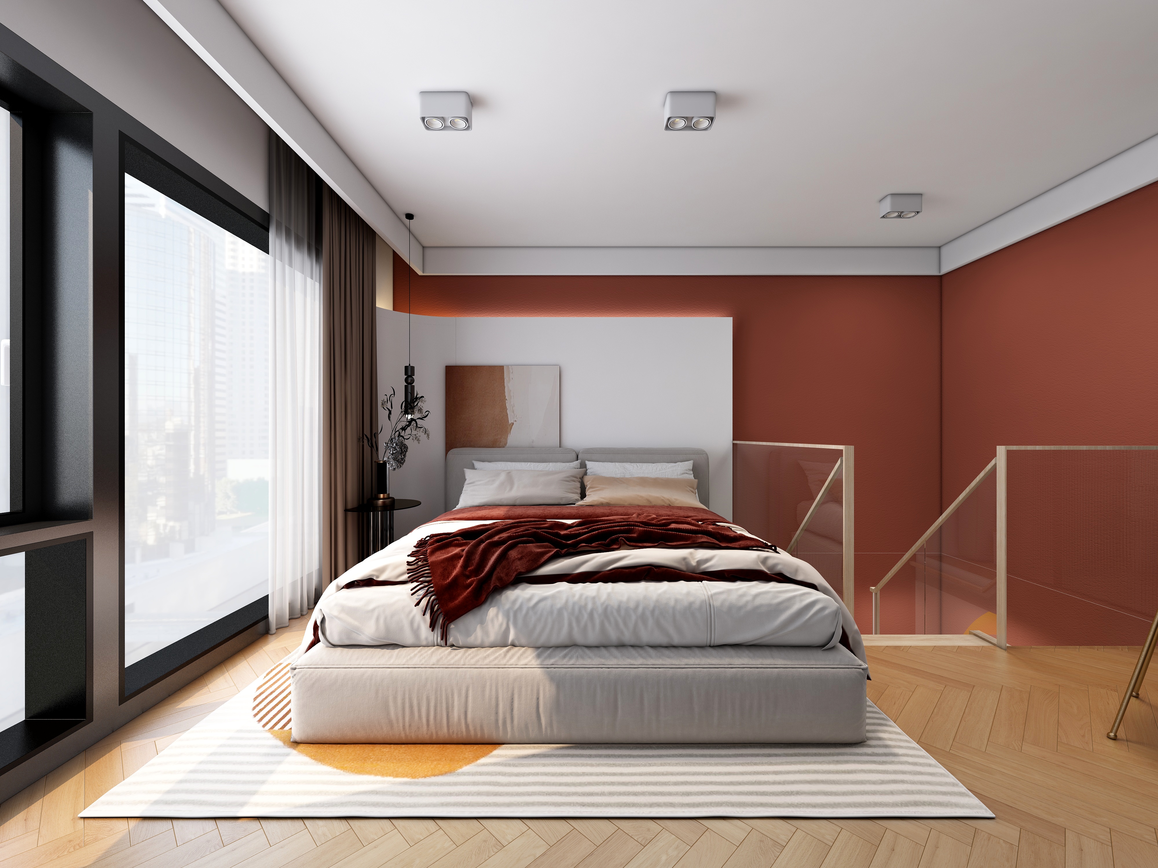 绿色家装饰临沂公司VIP8-公寓u型梯-装修设计方案