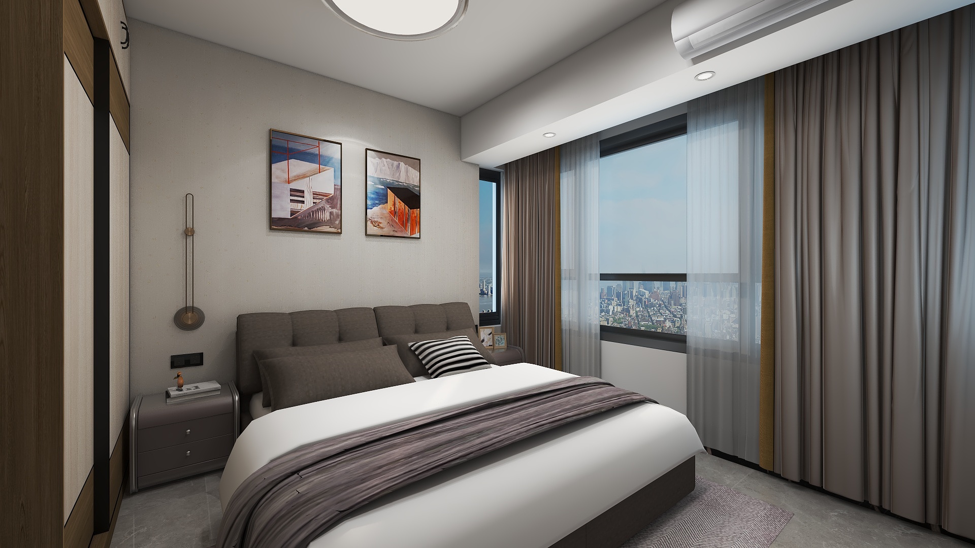 宁官海-万盛壹号院1-805古房间装修效果图