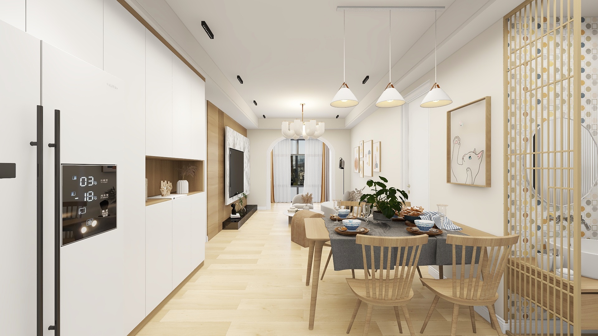 MZ空间设计-春起江南日式原木风三居装修效果图