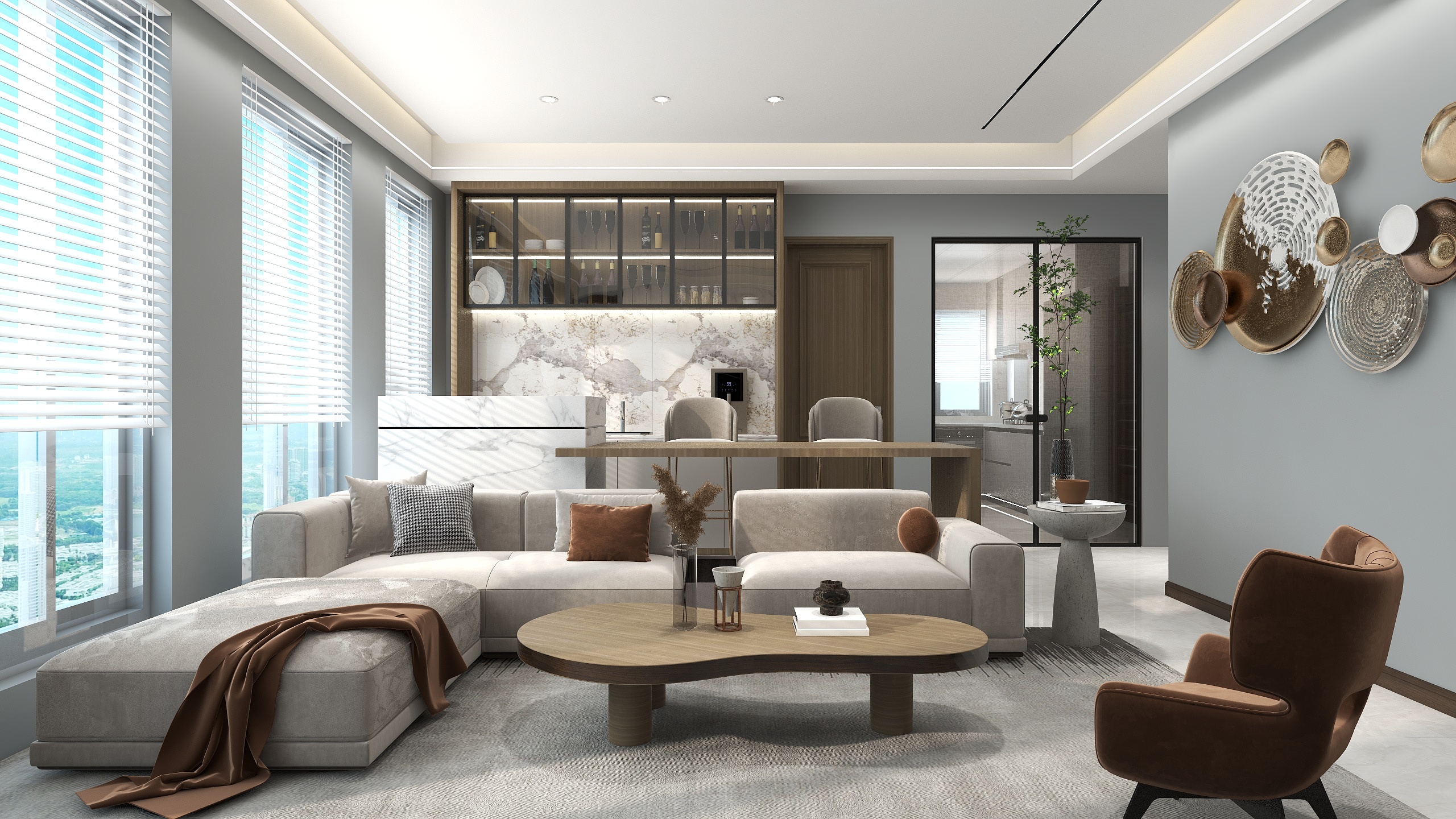 福州极简全案-瑞和园89.50㎡B户型3室2厅1卫-装修设计方案