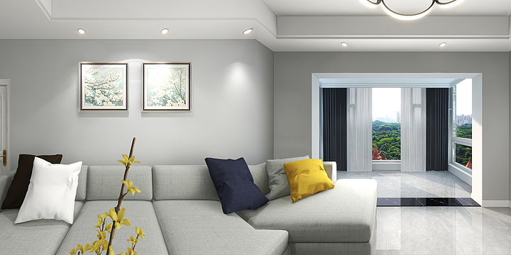 弯刘海-紫荆园张先生4楼117平-装修设计方案