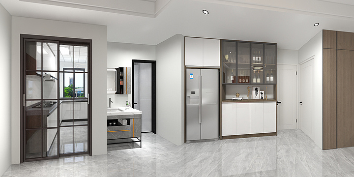 133****7688GKBy-鹏润花园8-404.dwg-装修设计方案