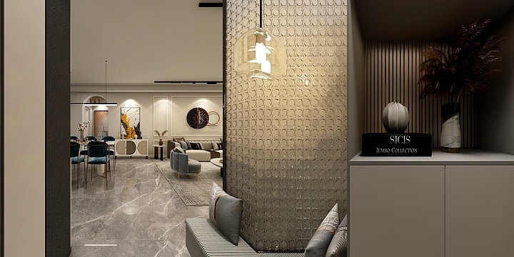 设计师陈佳鑫-120平小公寓设计现代风-装修设计方案