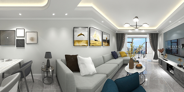 刘某人室内设计-北川万达南先生雅居125-装修设计方案