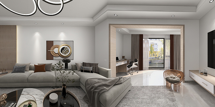 大何弯弯向东流-唐女士雅居（初始效果参考）-装修设计方案