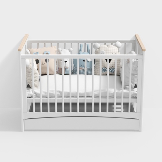 Scandinavian Cribs,white