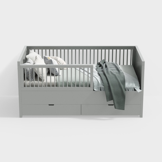 Scandinavian Cribs,gray