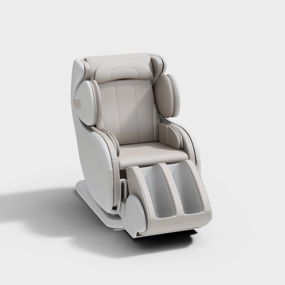 Modern Massage Chair,Footstools,beige