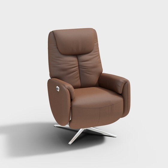 Modern Electric Massage Chair 3D Model with Arms
