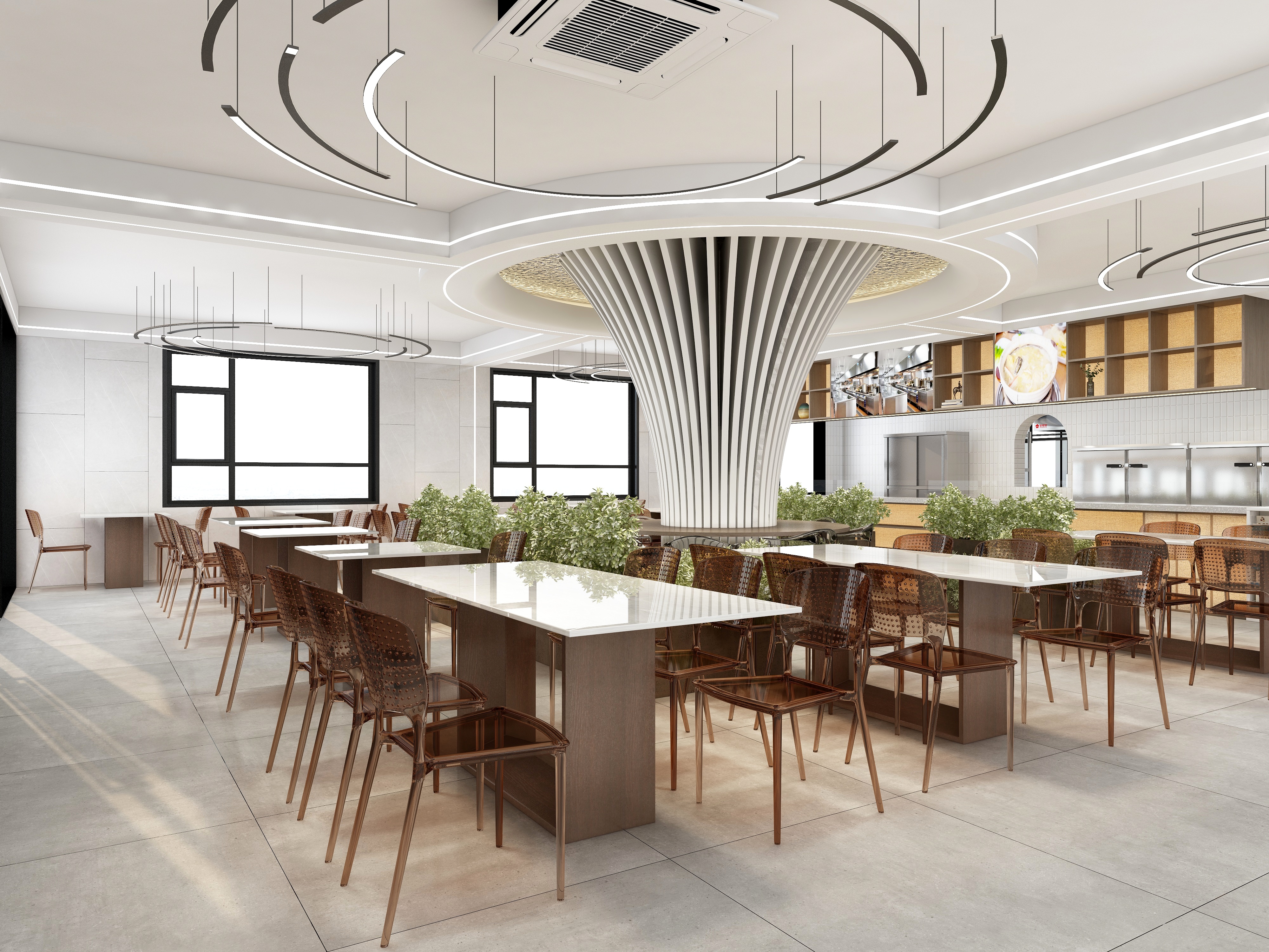 欧意诺qcFyU-闵行食堂装修效果图