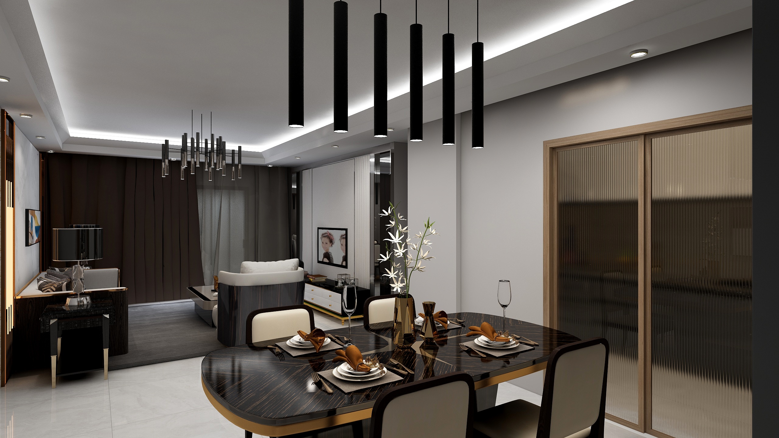 AlecLeo云狼一廖宁-裕泰兰园142㎡现代轻奢-装修设计方案