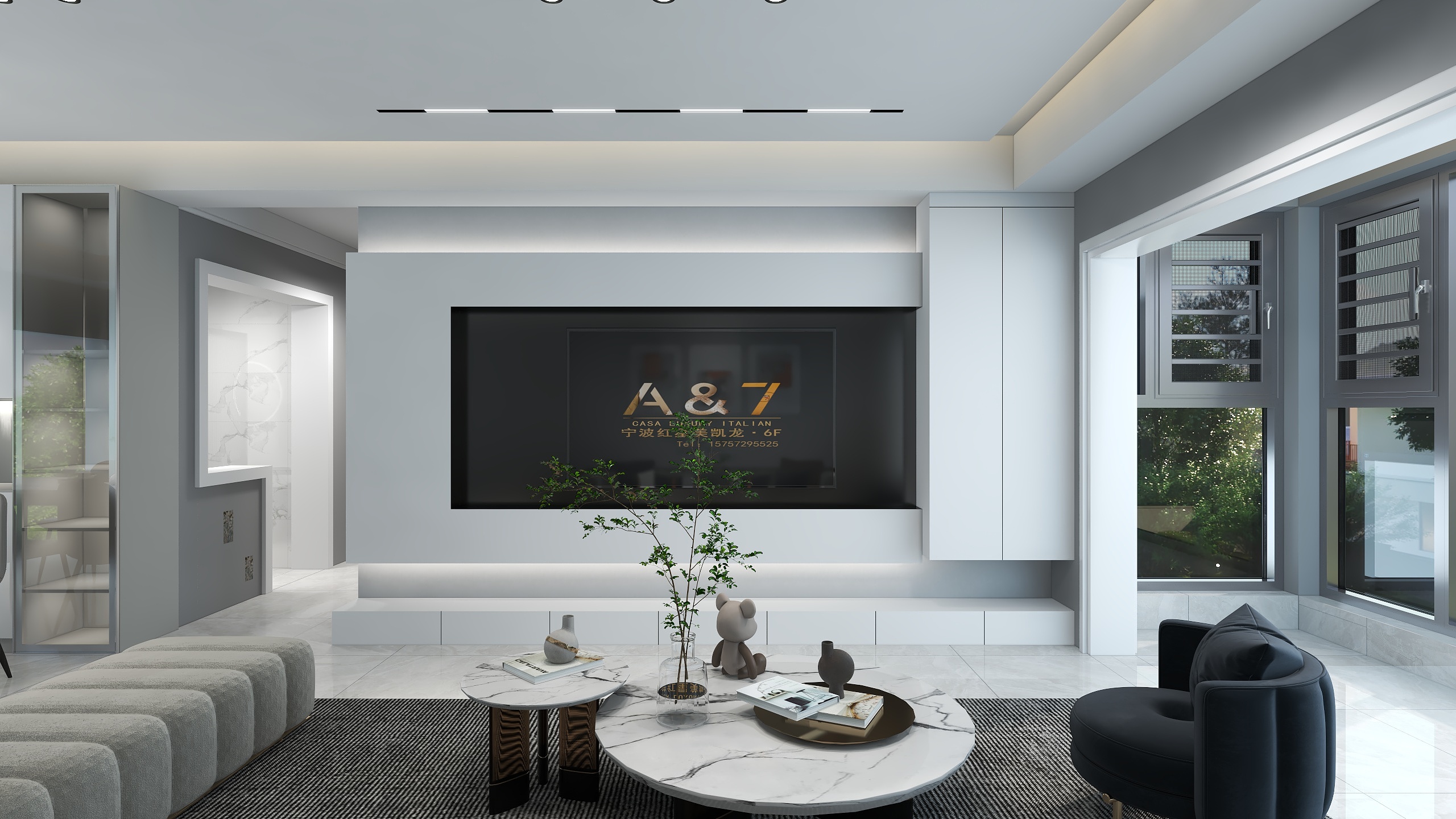 Macos6555-新华韵景130平现代风-装修设计方案