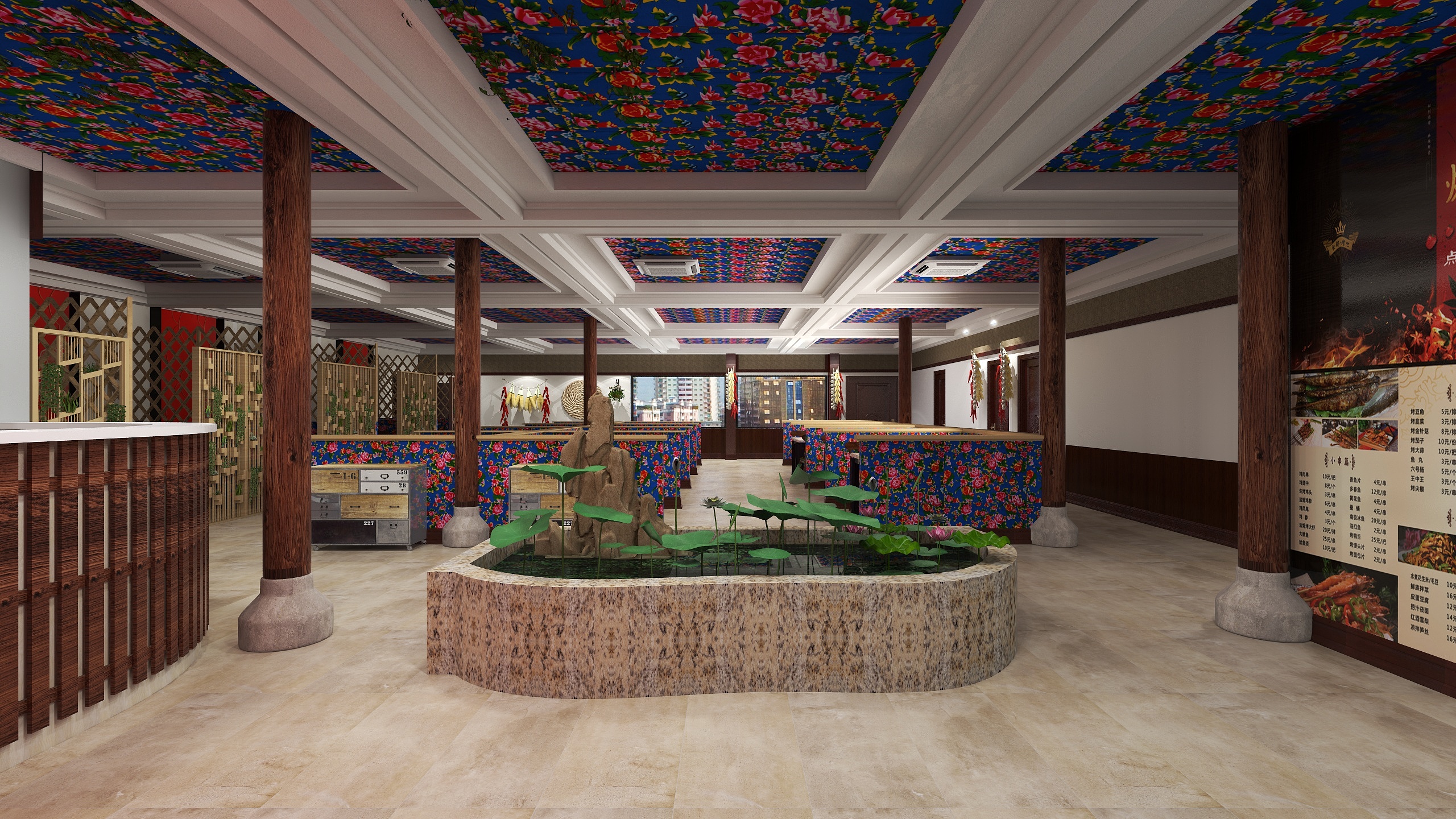 YX的设计-东北烧烤店-装修设计方案