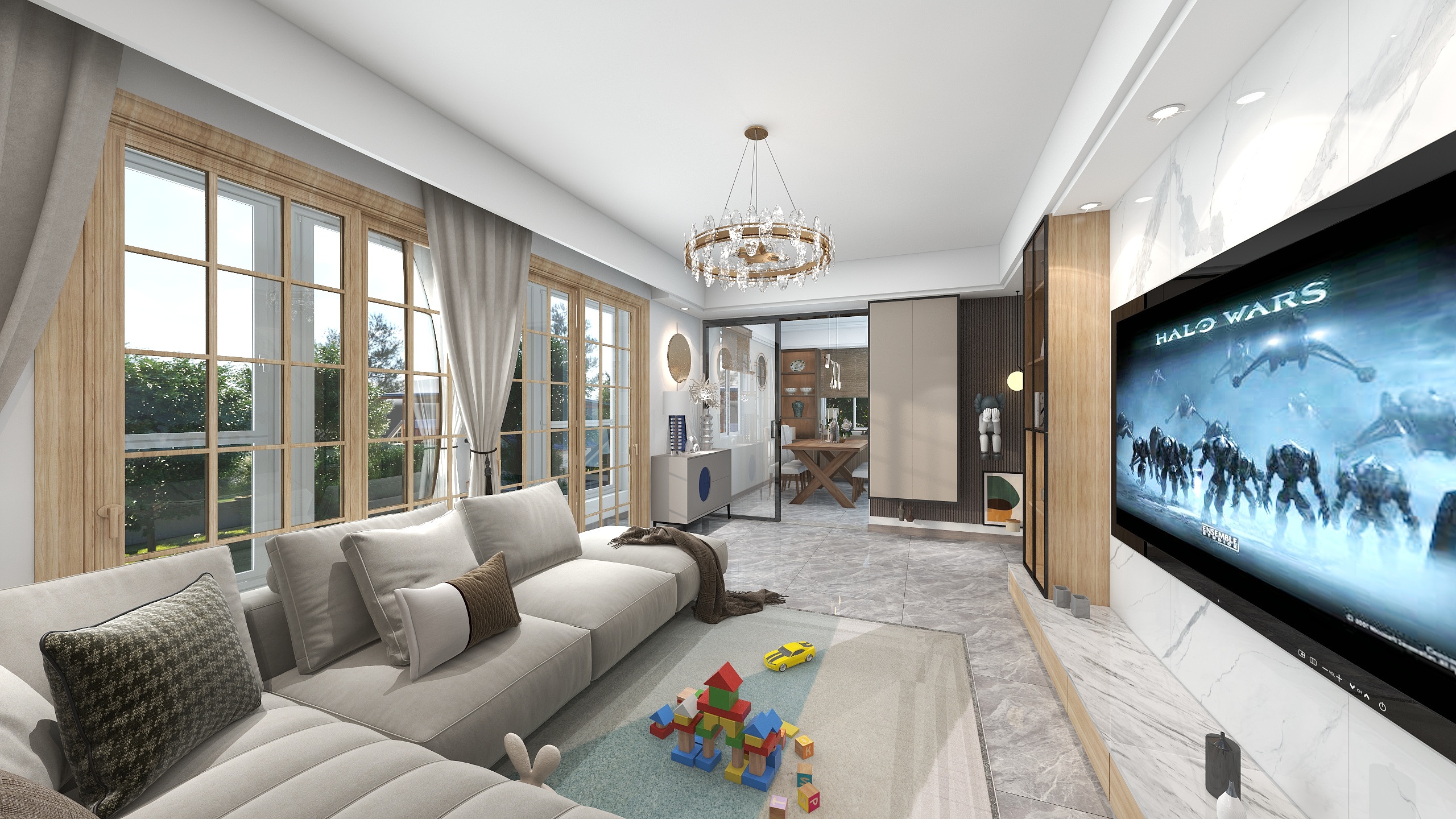 赵莉娜设计-瑞和园89.50㎡B户型3室2厅1卫-装修设计方案