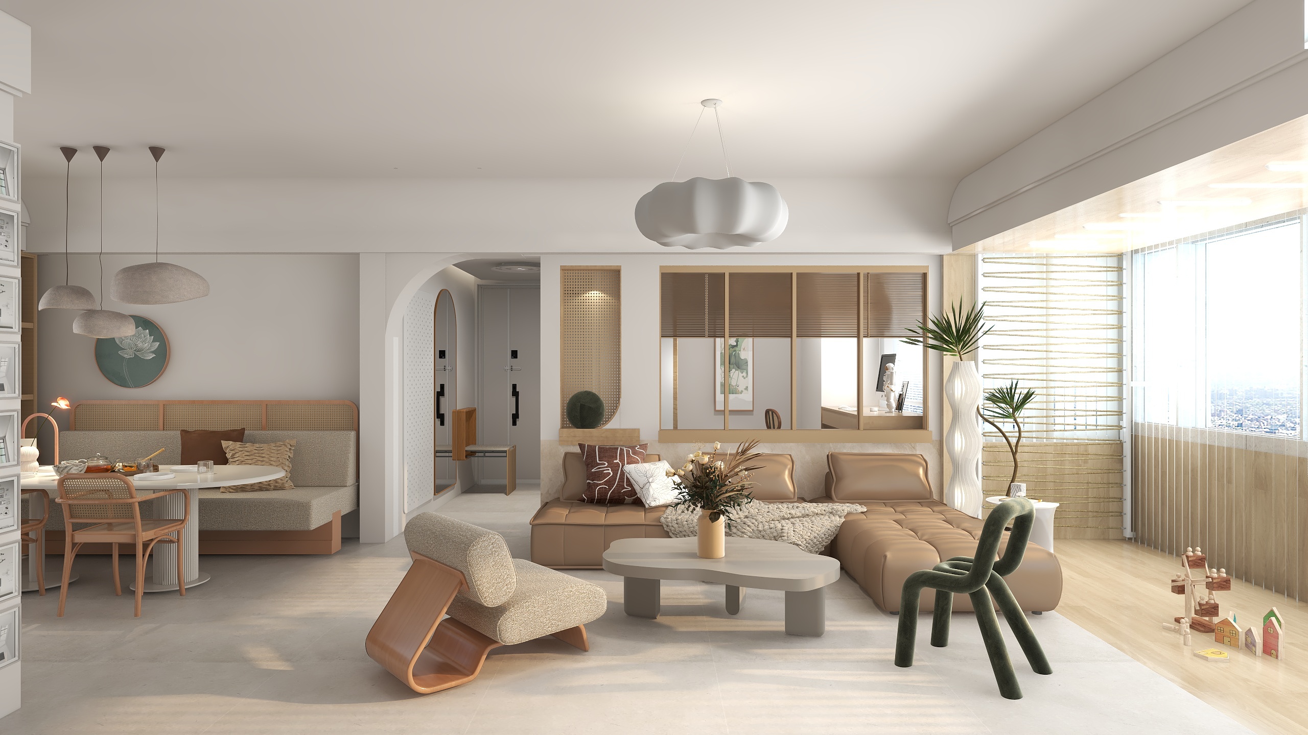 曾如意-《一半书香，一半烟火》147平四室-装修设计方案