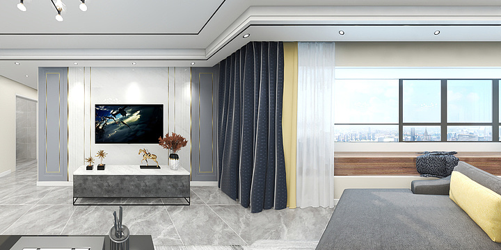 A凉风有信-唯城华诺-三盛璞悦湾128设计方案-装修设计方案