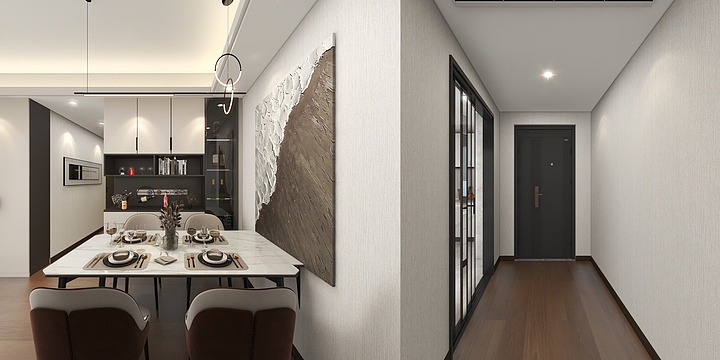 谈嘉豪-文澜雅苑6栋1404110平-客厅主卧修改-装修设计方案