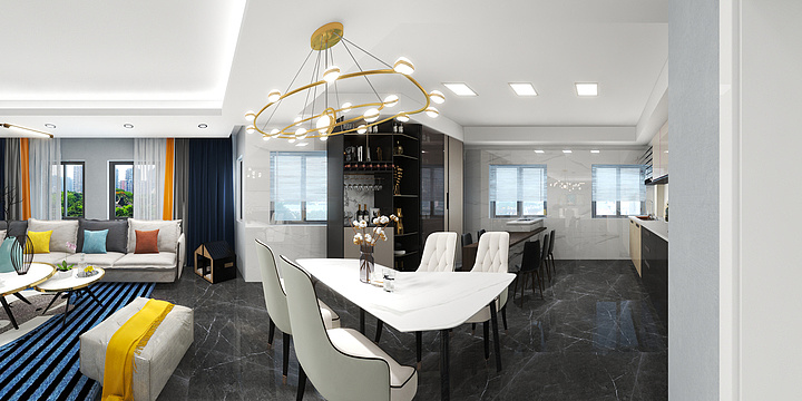 明月多情应笑我-瑞和园89.50㎡B户型3室2厅1卫-装修设计方案